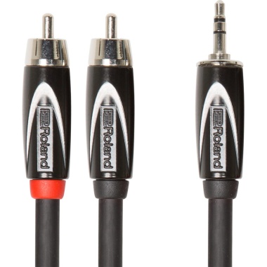 Roland Black Series – 5FT/1.5M IC CABLE 3.5mm TRS – DUAL RCA
