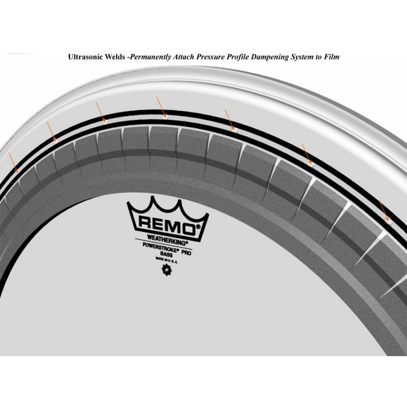 Remo Powerstroke Pro 20in Clear Bass Drum Head 7