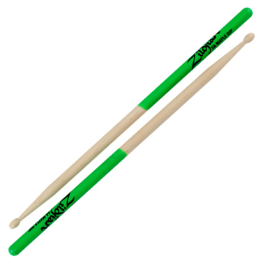 Zildjian Maple 5A Green Dip Sticks - Wood Tip