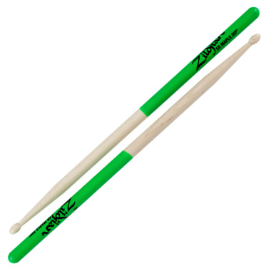 Zildjian Maple 5B Green Dip Sticks - Wood Tip