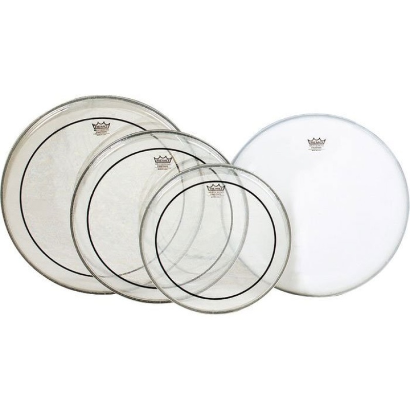 Remo Pinstripe Clear Fusion Pro Pack 4