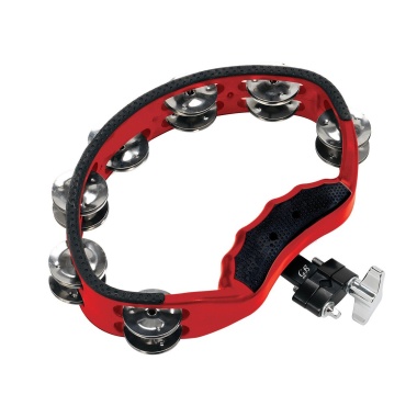 Gon Bops Tambourine with Mount – Red