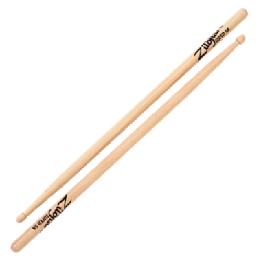 ZIldjian Hickory Super 5A Sticks - Wood Tip