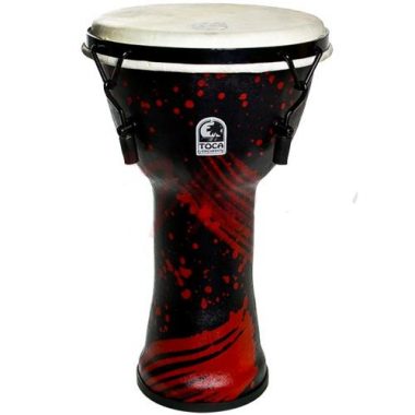 Toca 10in Freestyle Djembe – Abstract Red