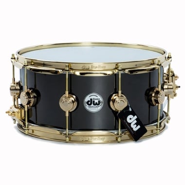 DW Collector's 14x6.5in Black Brass with Gold Hardware