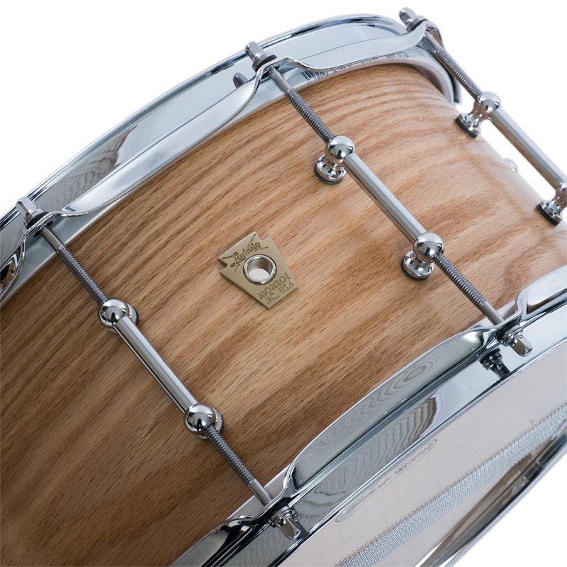Ludwig Classic Maple 14×6.5in Snare – Satin Natural Oak with Tube Lugs 5