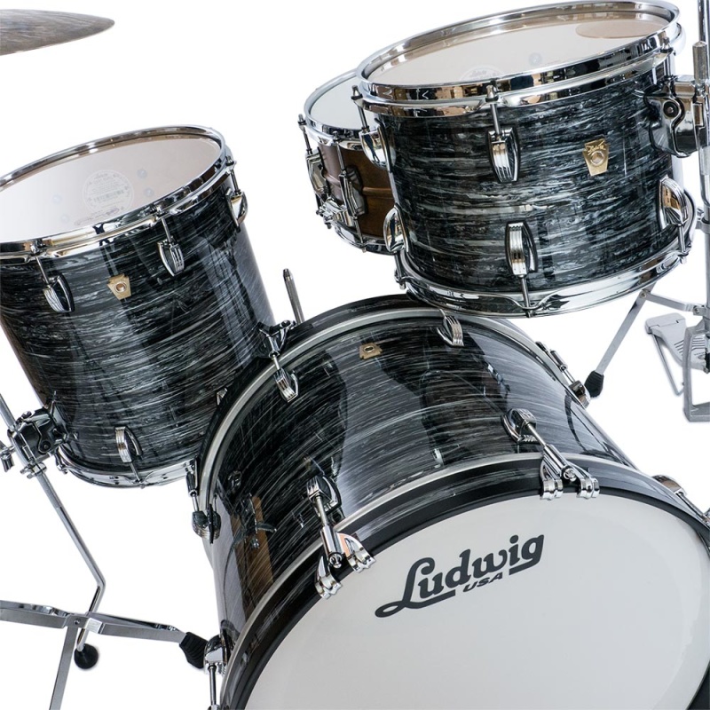 Ludwig Classic Maple 20in Downbeat 3pc Shell Pack – Vintage Black Oyster 5