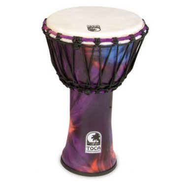 Toca 10in Synergy Freestyle Djembe, Rope Tuned, Woodstock Purple