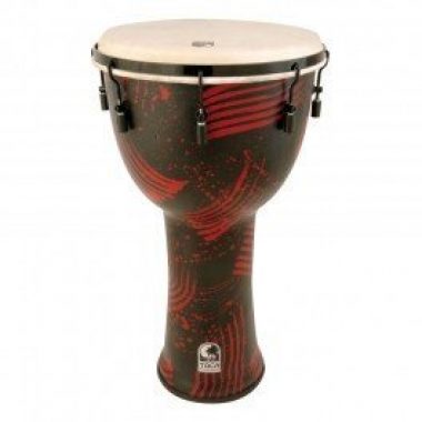 Toca 9in Freestyle Djembe, Mech. Tuned, Abstract Red
