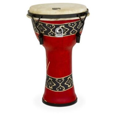 Toca 9in Freestyle Djembe, Mech. Tuned, Bali Red