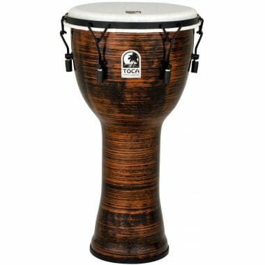 Toca 9in Freestyle II Djembe, Mechanically Tuned, Spun Copper