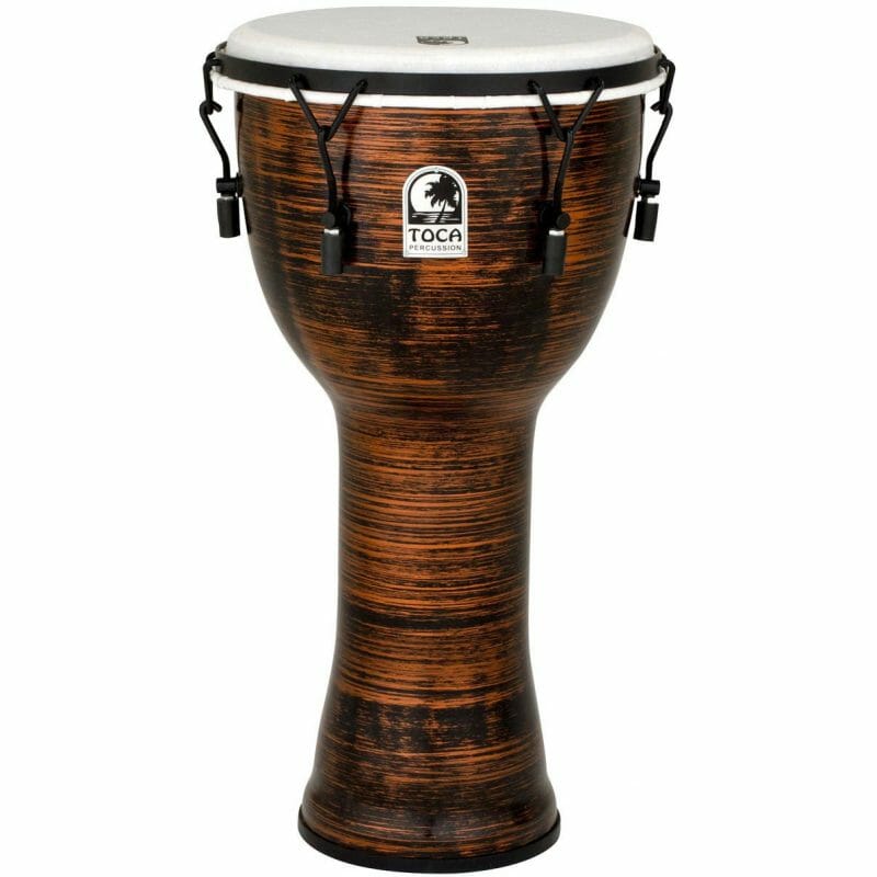 Toca 9in Freestyle II Djembe, Mechanically Tuned, Spun Copper 4