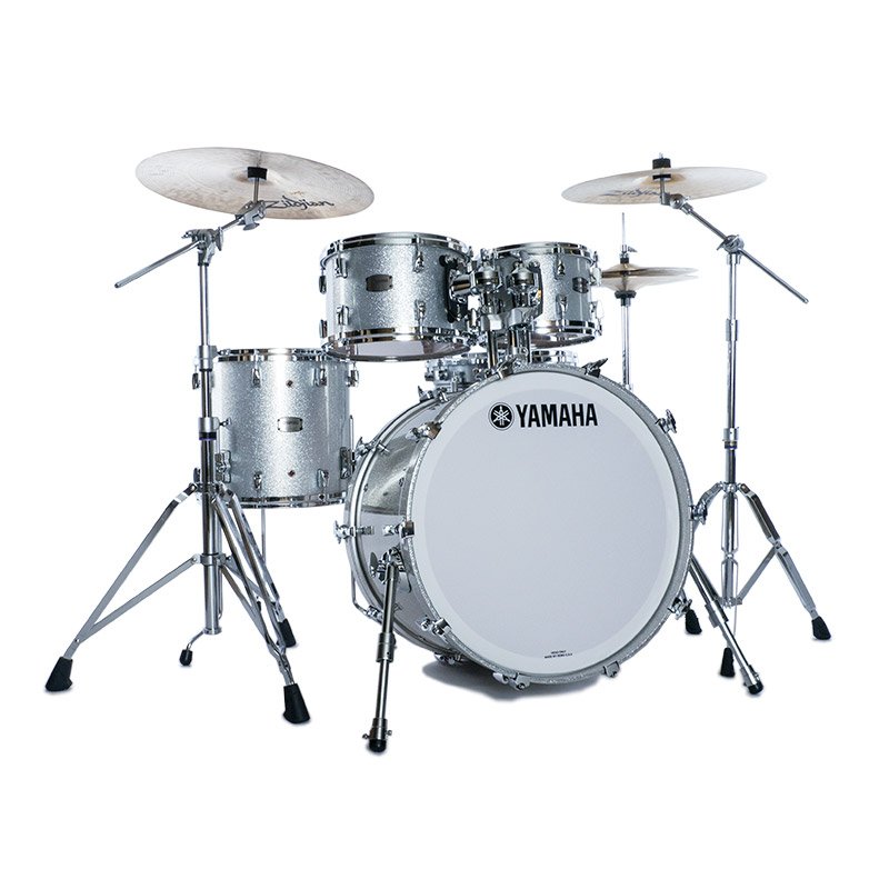 Yamaha Absolute Hybrid Maple 22in 4pc Shell Pack – Silver Sparkle