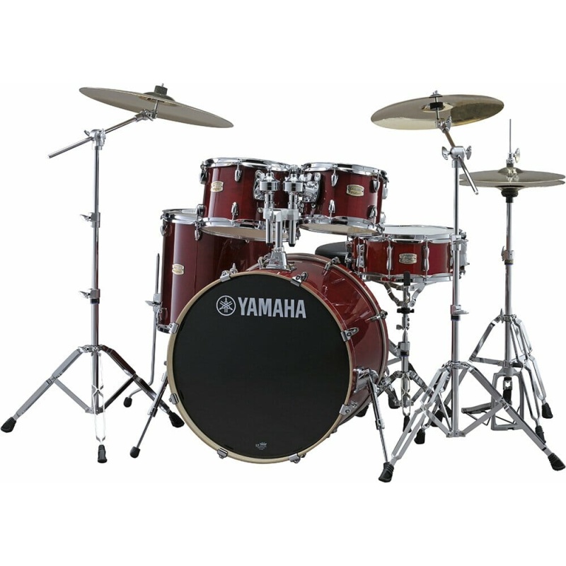 Yamaha Stage Custom Birch 22in 5pc Shell Pack – Cranberry Red 4